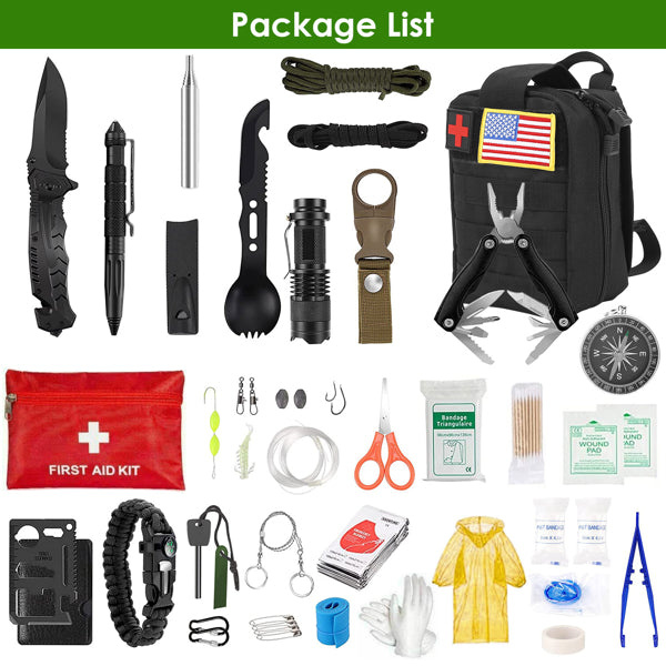 47-in-1 Emergency Survival Bag Kit