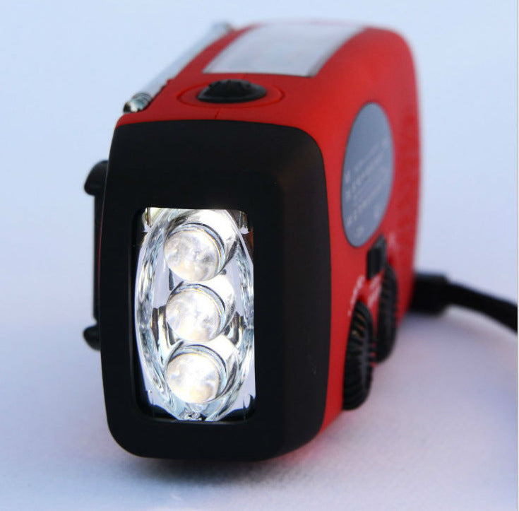 Solar Hand Crank Emergency Radio & Flashlight
