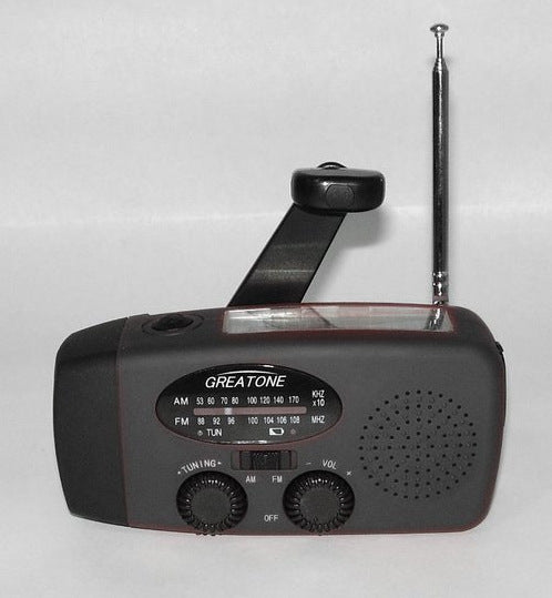 Solar Hand Crank Emergency Radio & Flashlight