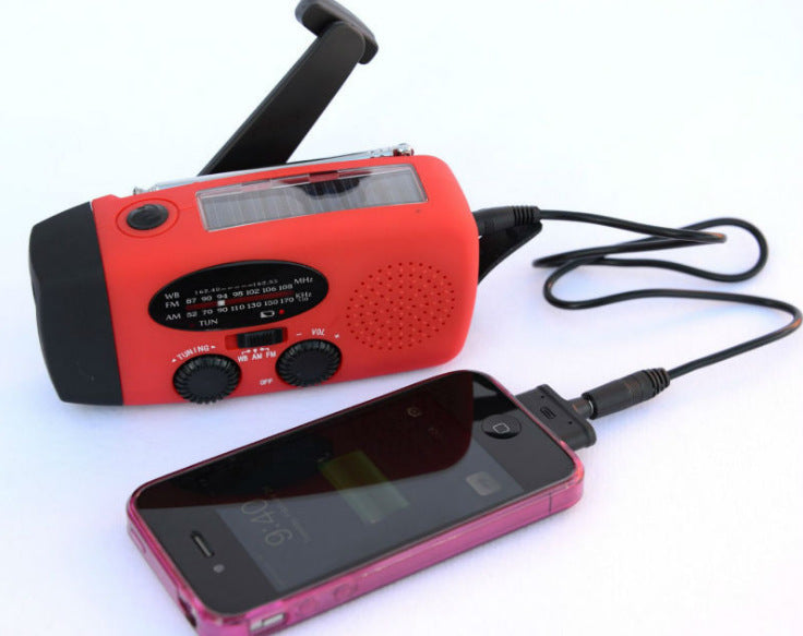 Solar Hand Crank Emergency Radio & Flashlight