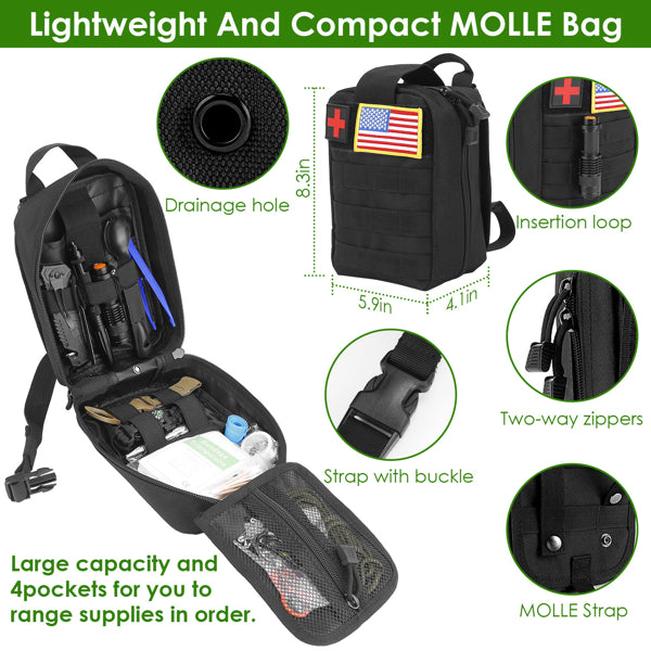 47-in-1 Emergency Survival Bag Kit