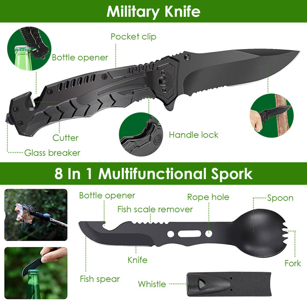 47-in-1 Emergency Survival Bag Kit