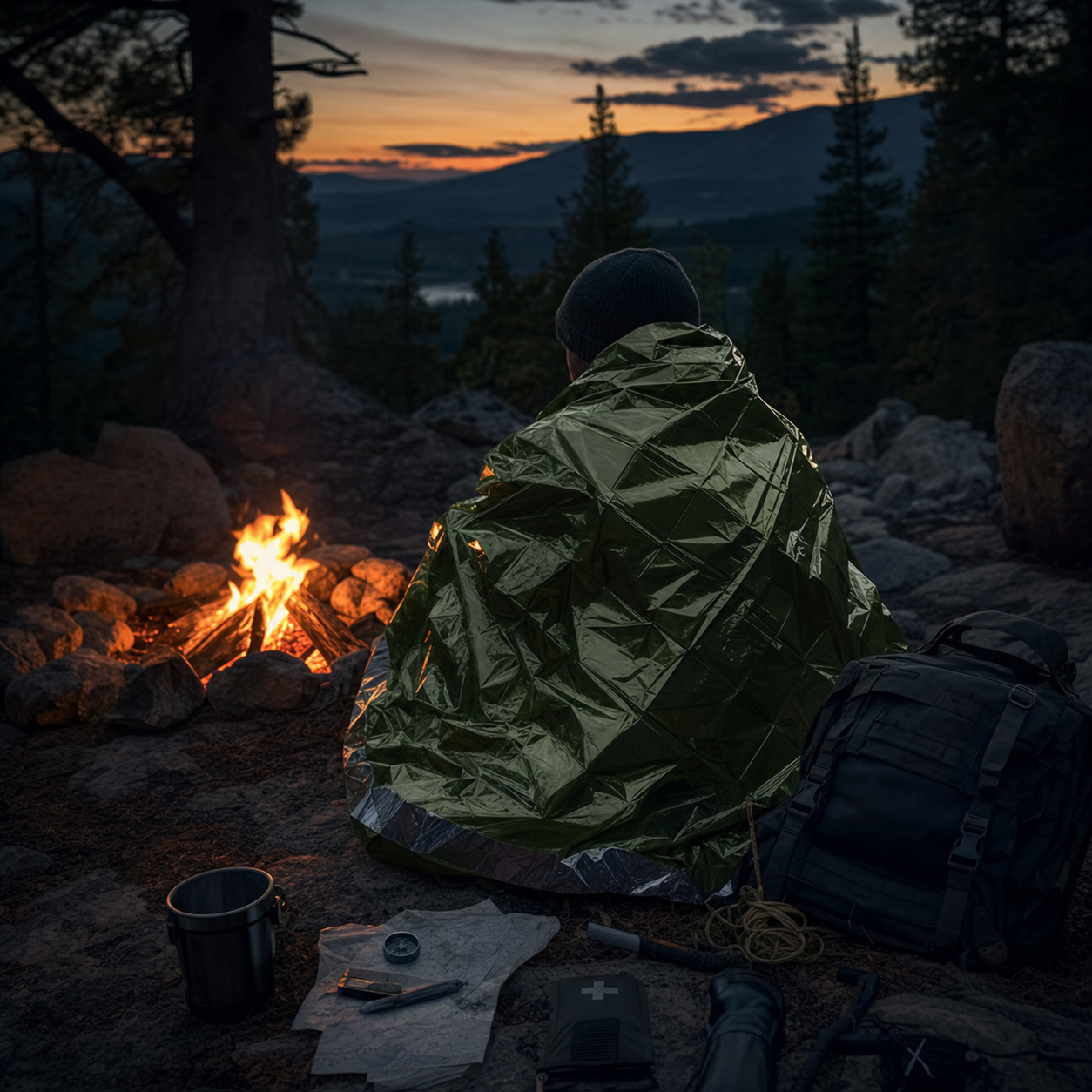 Emergency Thermal Survival Bivy Sleeping Bag