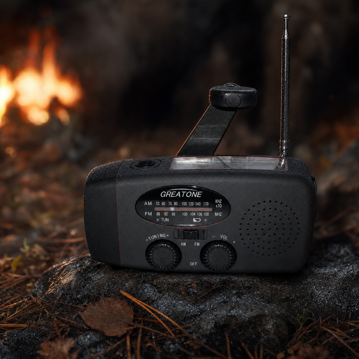 Solar Hand Crank Emergency Radio & Flashlight